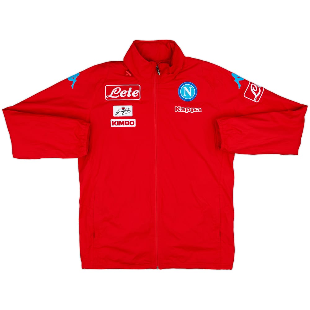 2016-17 Napoli Kappa Hooded Rain Jacket - 10/10 - (L)