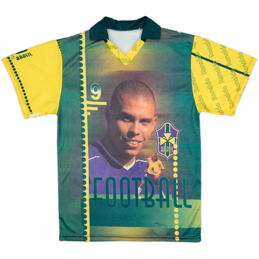 1997-98 Brazil Ronaldo Graphic Shirt - 6/10 - (M)