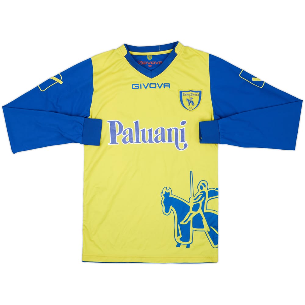 2011-12 Chievo Verona Home L/S Shirt #18 - 6/10 - (M)