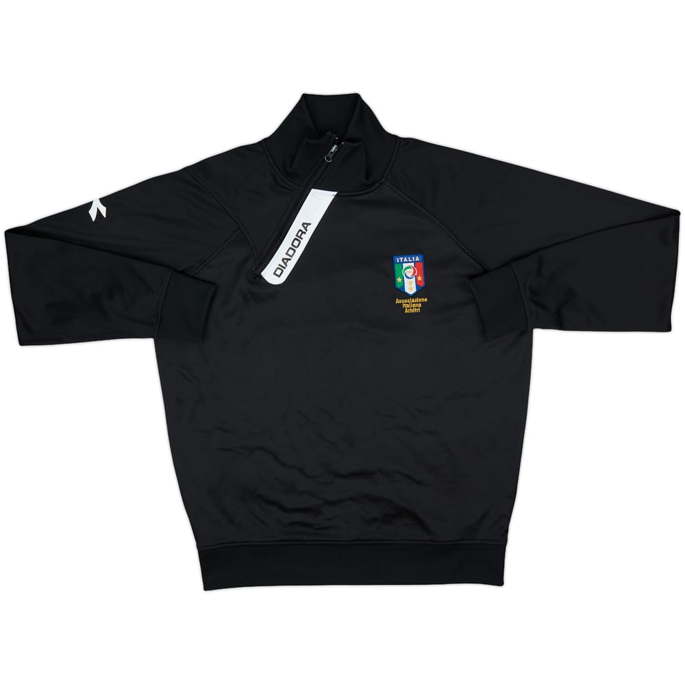 2010s Italy Diadora Referee 1/4 Zip Drill Top - 6/10 - (M)