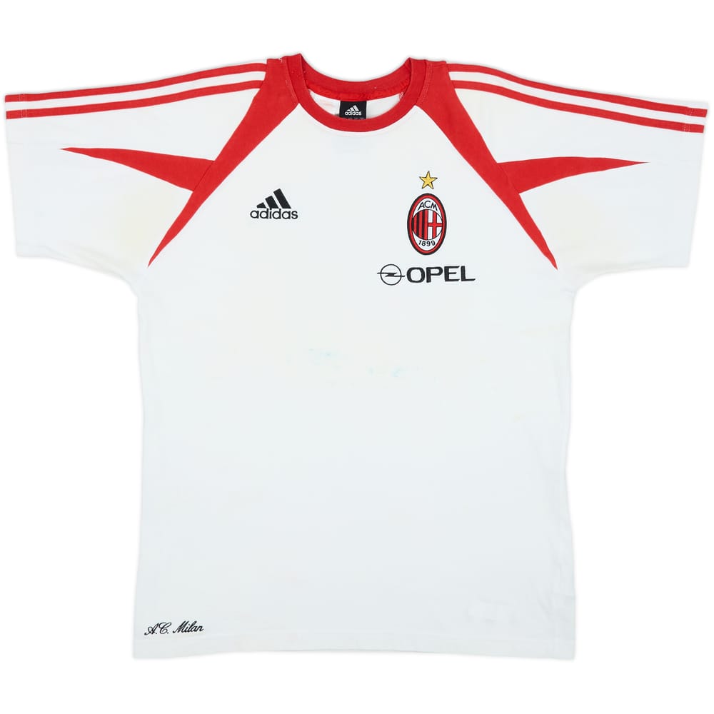 2004-05 AC Milan adidas Cotton Tee - 5/10 - (XL.Boys)