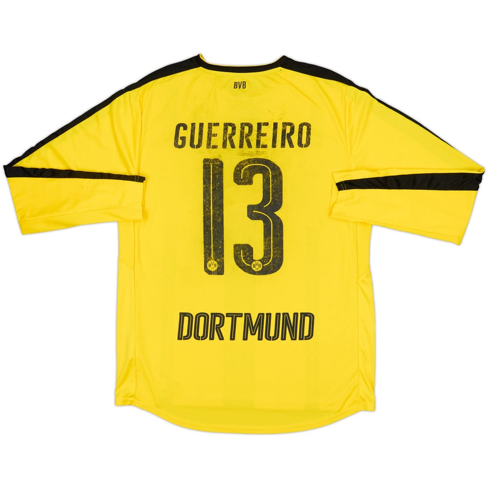 2016-17 Borussia Dortmund Home L/S Shirt Guerreiro #13 - 4/10 - (L)