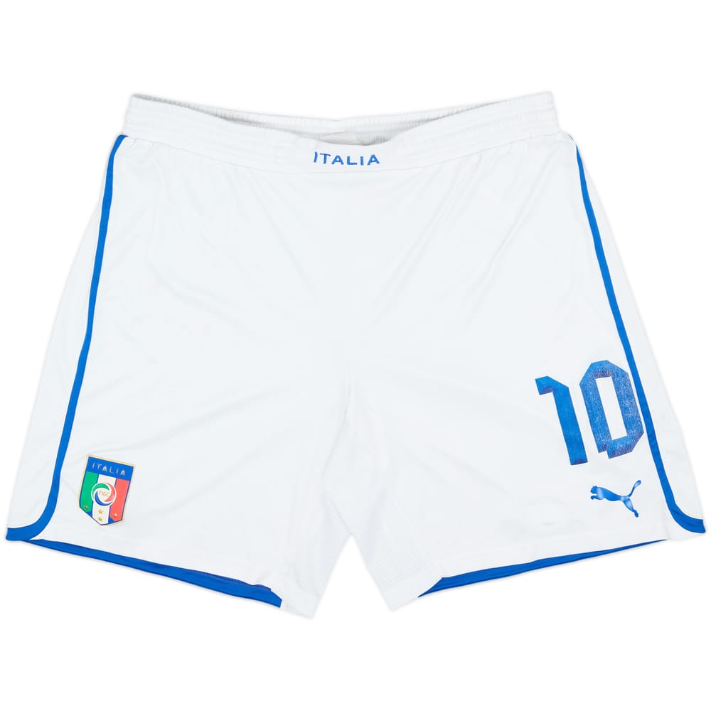 2012-13 Italy Player Issue Home Shorts #10 - 5/10 - (XL)