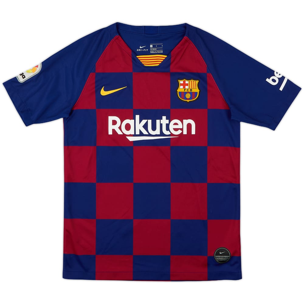 2019-20 Barcelona Home Shirt - 8/10 - (L.Boys)