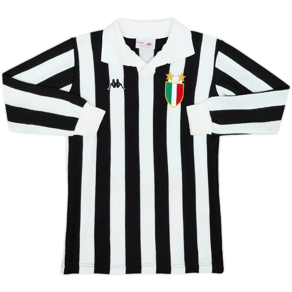 1988-89 Juventus Home L/S Shirt - 8/10 - (L.Boys)