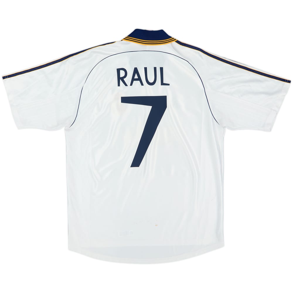 1998-00 Real Madrid Home Shirt Raul #7 - 5/10 - (L)
