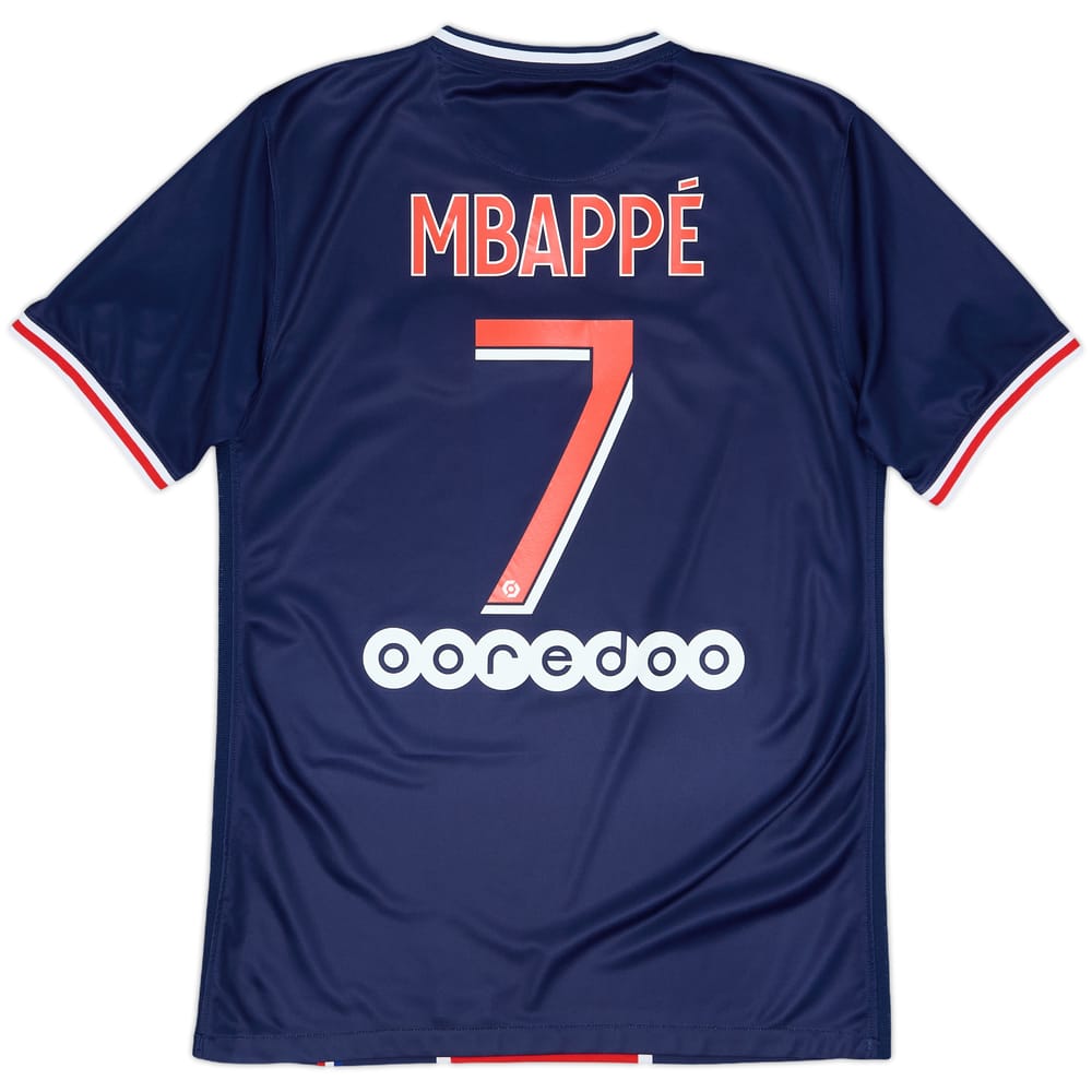 2020-21 Paris Saint-Germain Home Shirt Mbappe #7 - 8/10 - (S)