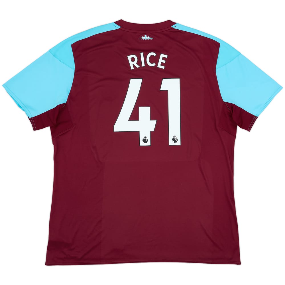 2017-18 West Ham Home Shirt Rice #41 - 8/10 - (3XL)