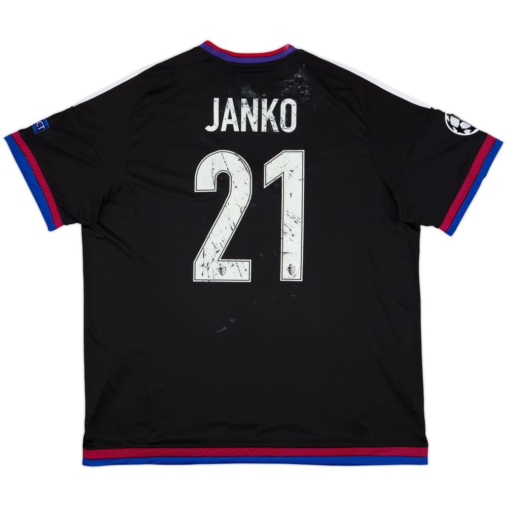 2015-16 FC Basel Home Shirt Janko #21 - 4/10 - (XXL)