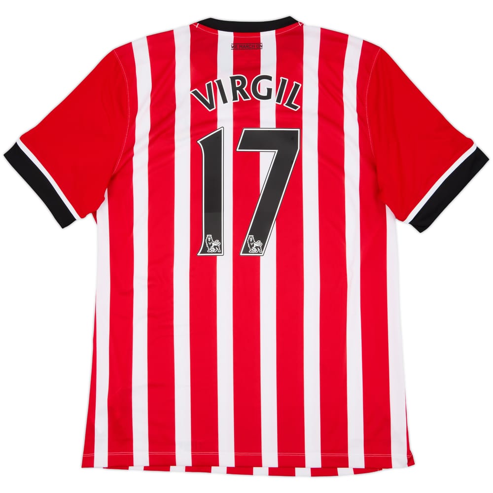 2016-17 Southampton Home Shirt Virgil #17 - 8/10 - (XL)