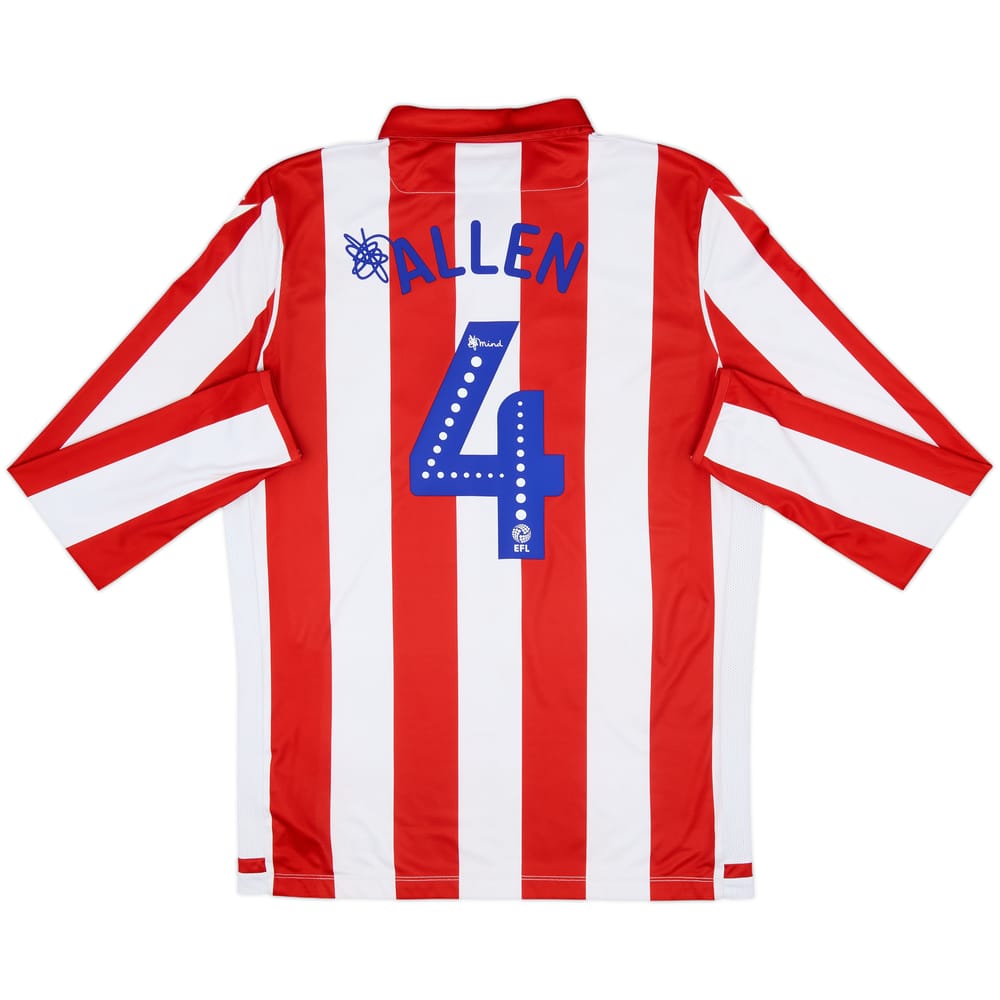 2019-20 Stoke City Home L/S Shirt Allen #4 - 6/10 - (L)