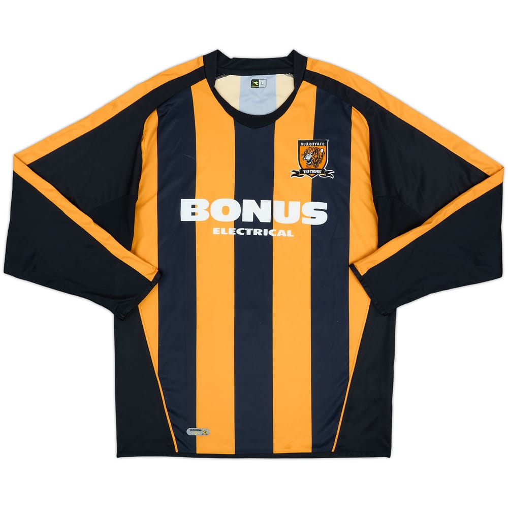 2006-07 Hull City Home L/S Shirt - 4/10 - (L)