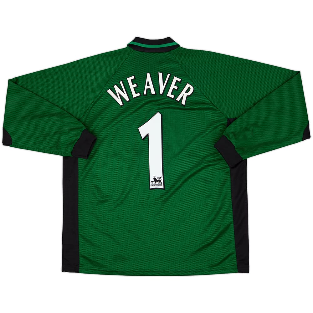 2000-01 Manchester City GK Shirt Weaver #1 - 8/10 - (L)
