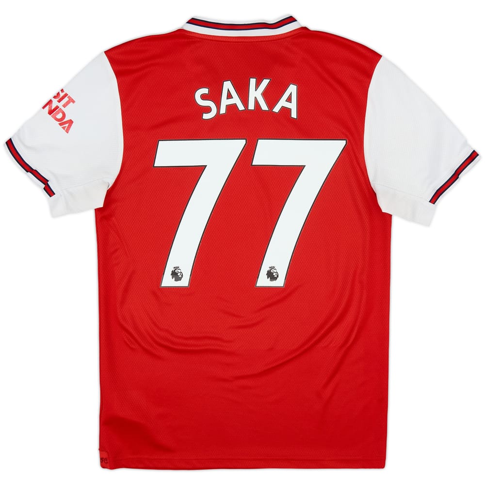 2019-20 Arsenal Home Shirt Saka #77 - 7/10 - (S)