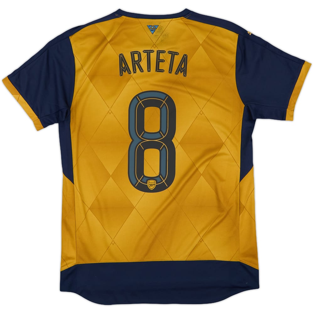 2015-16 Arsenal Away Shirt Arteta #8 - 5/10 - (M)