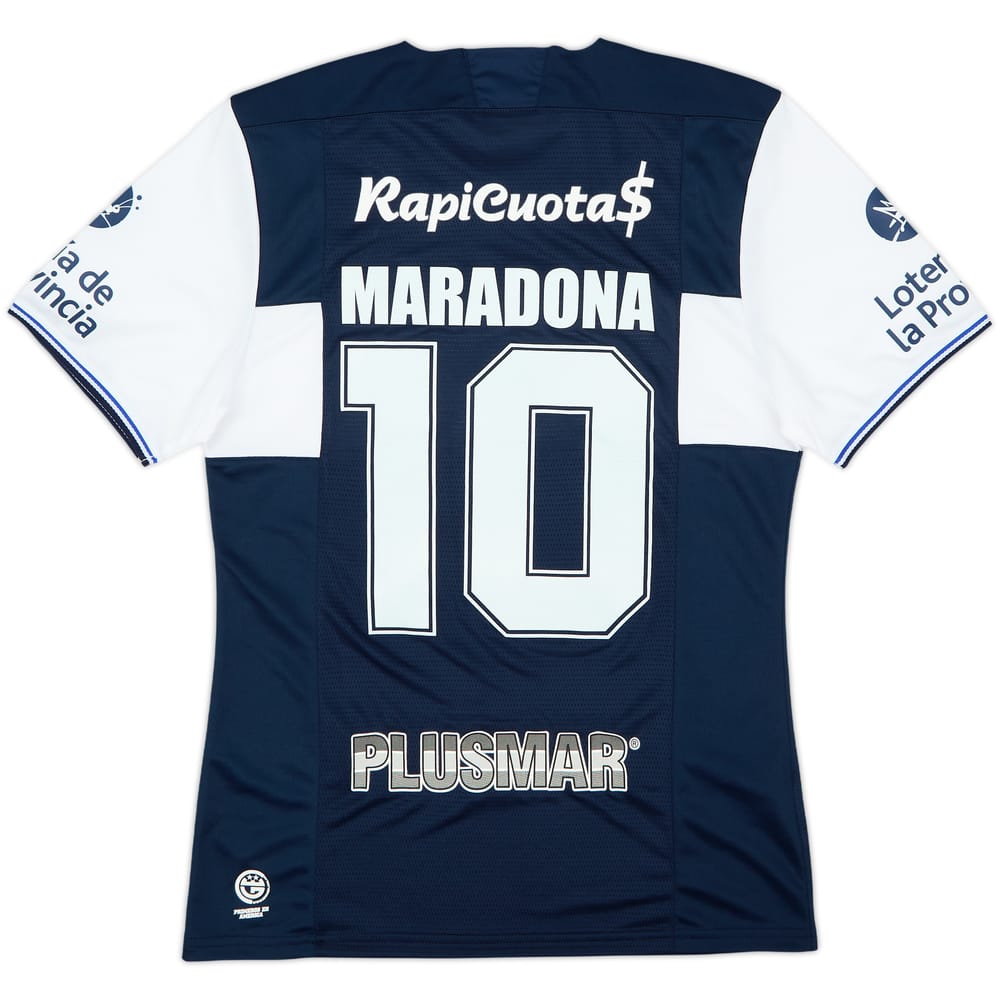Camiseta de visitante de Gimnasia y Esgrima La Plata 2018-19 Maradona #10 (M)