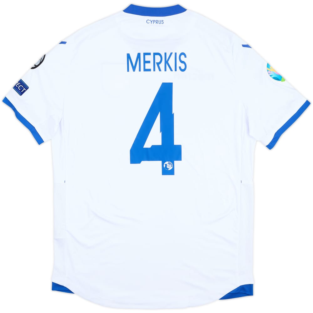 2019 Cyprus Match Issue Away Shirt Merkis #4