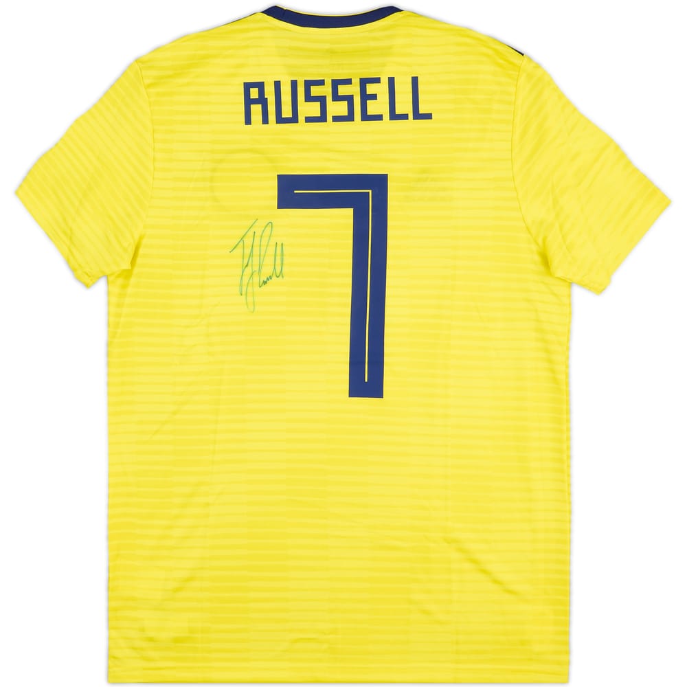 2019 Scotland Match Issue Signed Away Shirt Russell #7