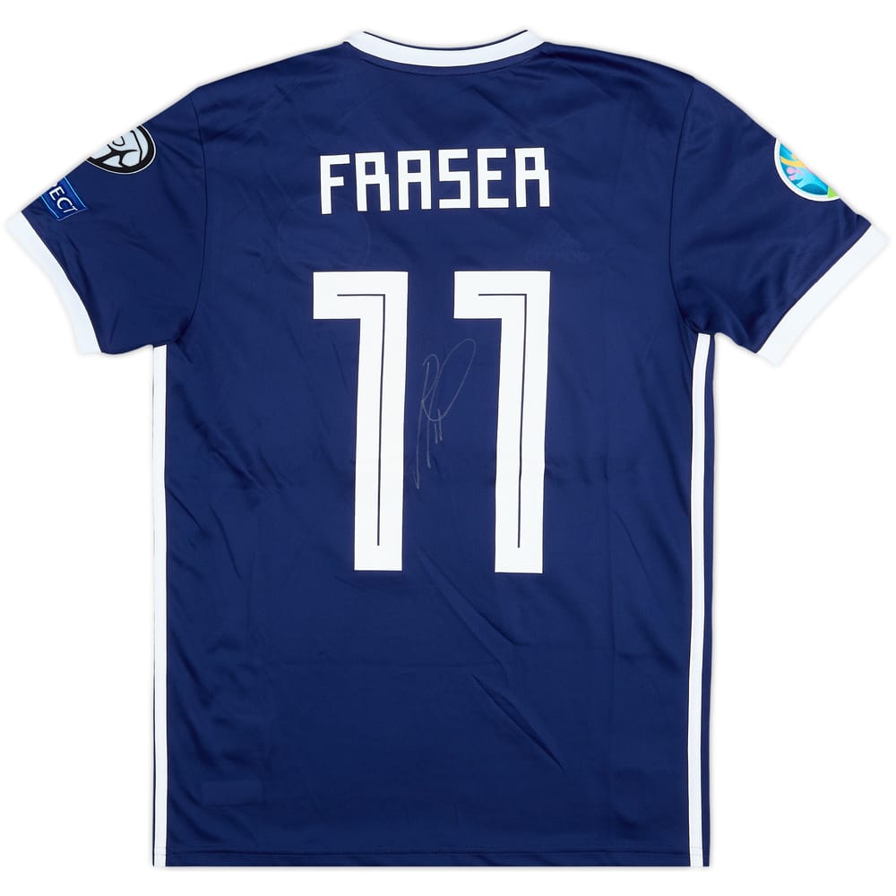 2019 Scotland Match Issue Signed Home Shirt Fraser #11