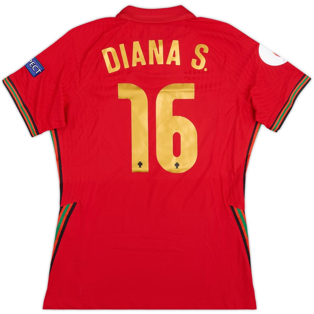 2020 Portugal Women's Match Issue Home Shirt Diana.S #16