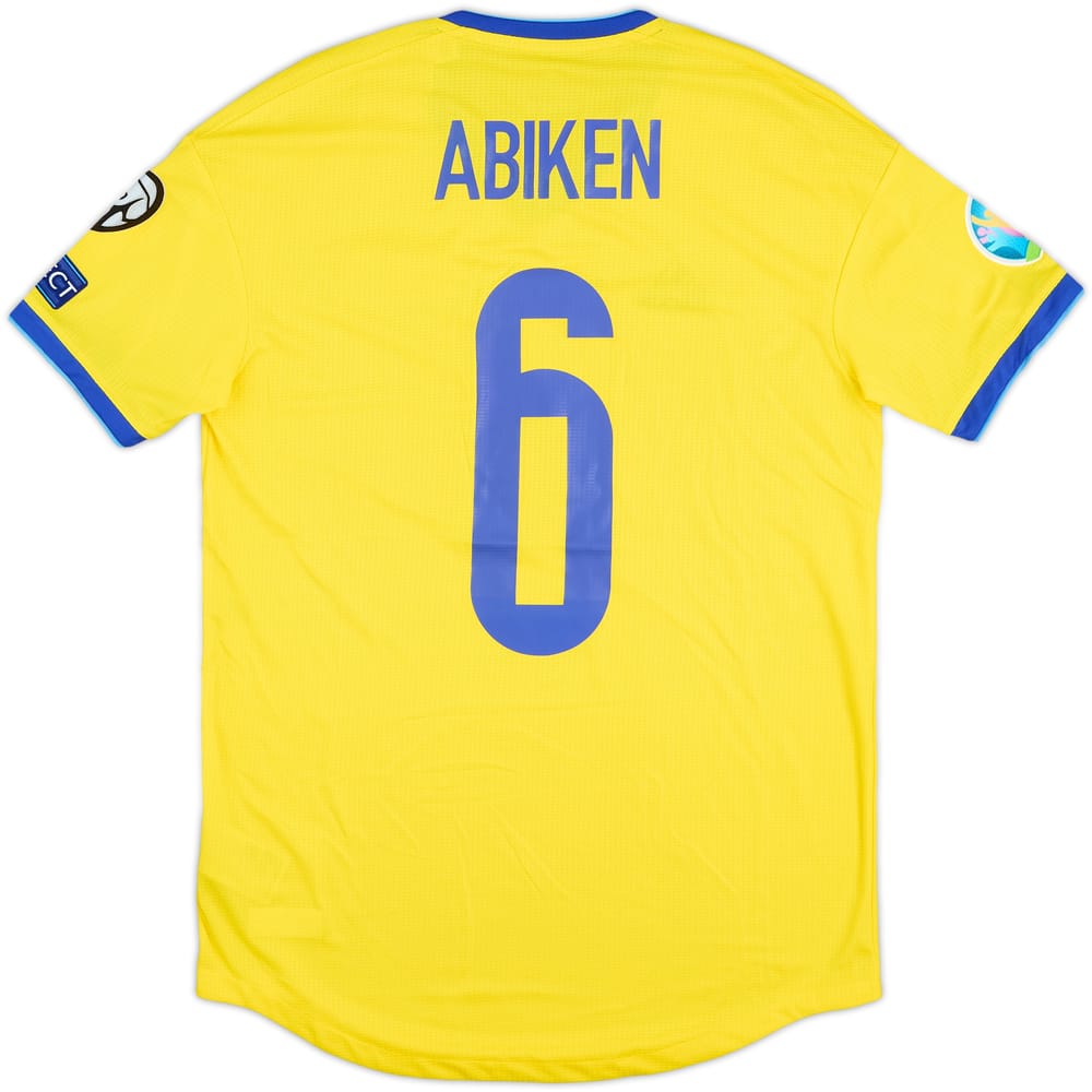 2019 Kazakhstan Match Issue Home Shirt Abiken #6