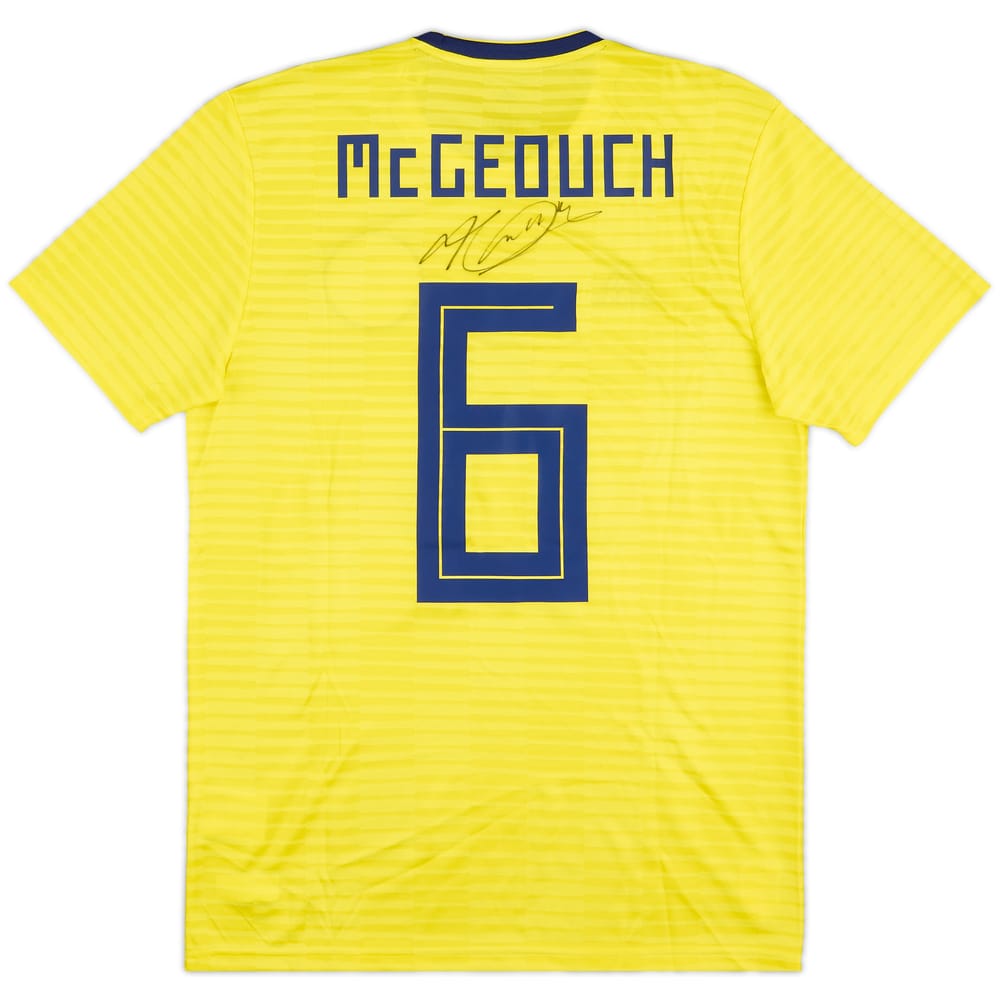 2018 Scotland Match Issue Signed Away Shirt McGeouch #6