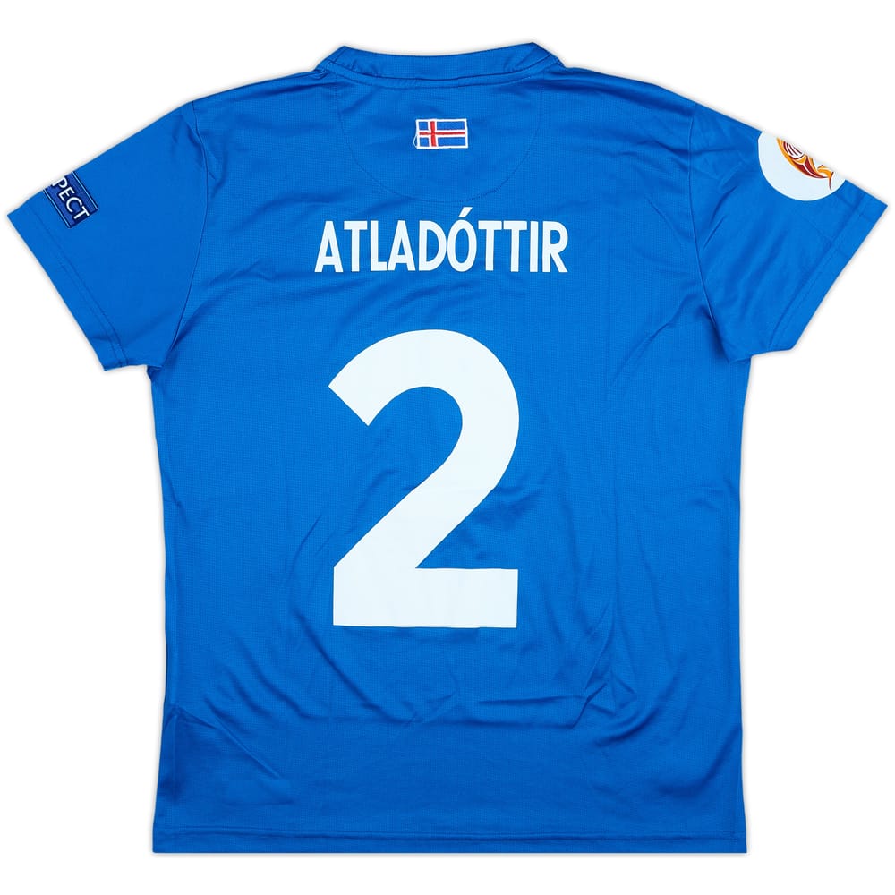 2016 Iceland Women's Match Issue Home Shirt Atladottir #2