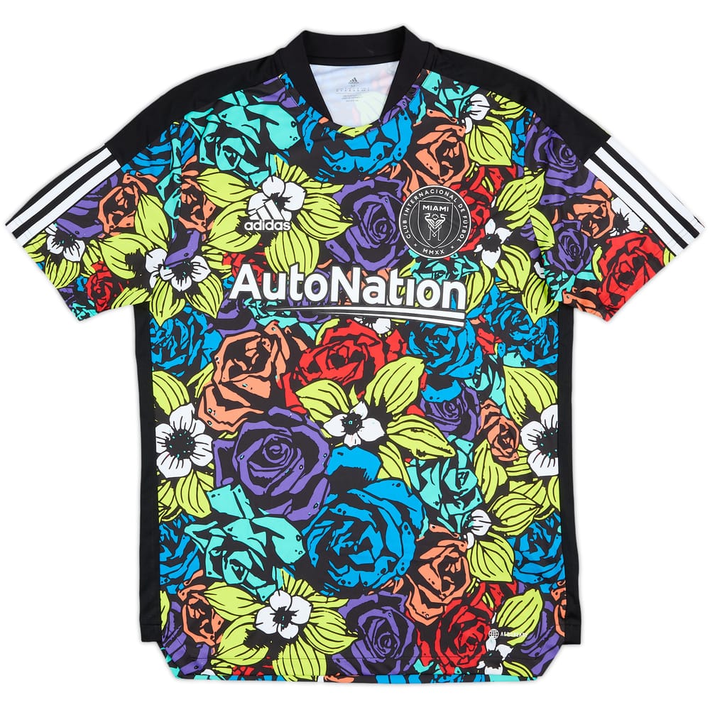 2021 Inter Miami Player Issue adidas Pre Match Shirt (Morgan) - 9/10 - (M)