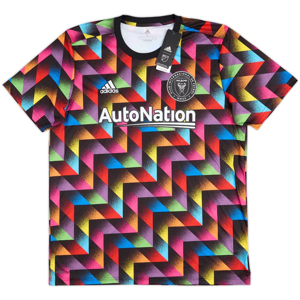 2021 Inter Miami Player Issue adidas Pre Match Shirt (Morgan) (L)