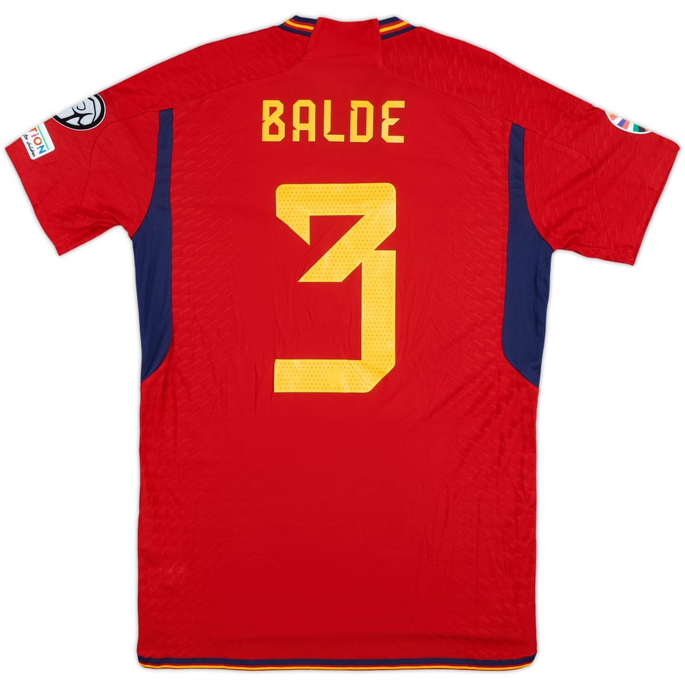 2023 Spain Match Issue Home Shirt Balde #3