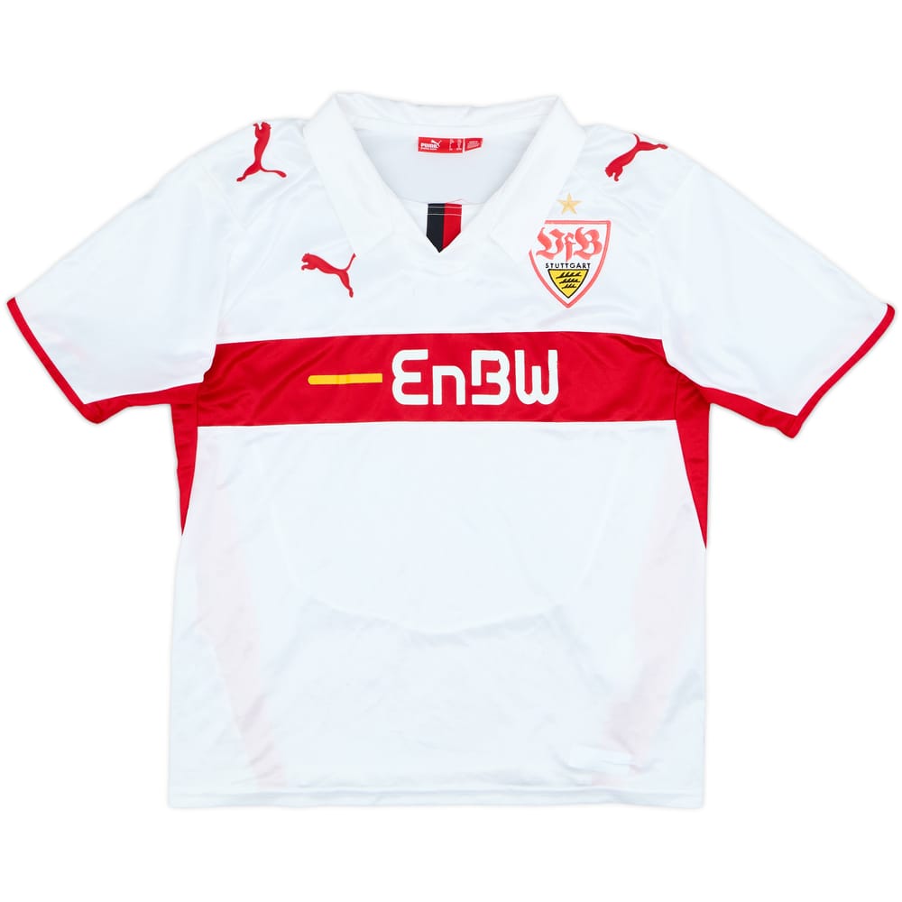 2007-08 Stuttgart Signed Home Shirt - 5/10 - (XL.Boys)