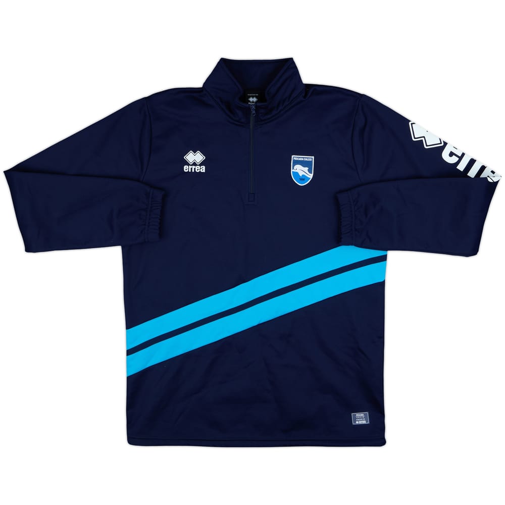 Chaqueta de chándal 1/4 Zip Errea del Pescara 2016-17 - 10/10 - (XL)