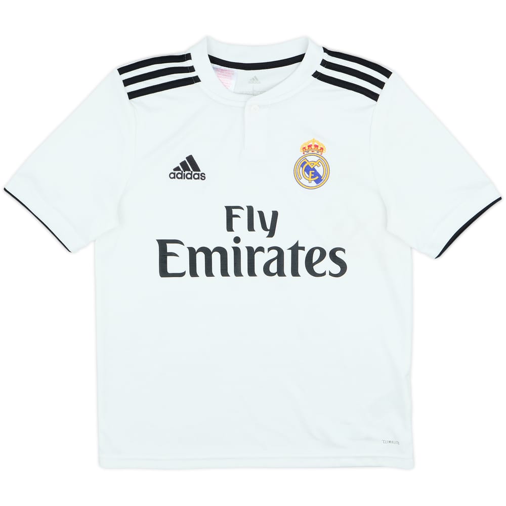 2018-19 Real Madrid Home Shirt - 8/10 - (L.Boys)