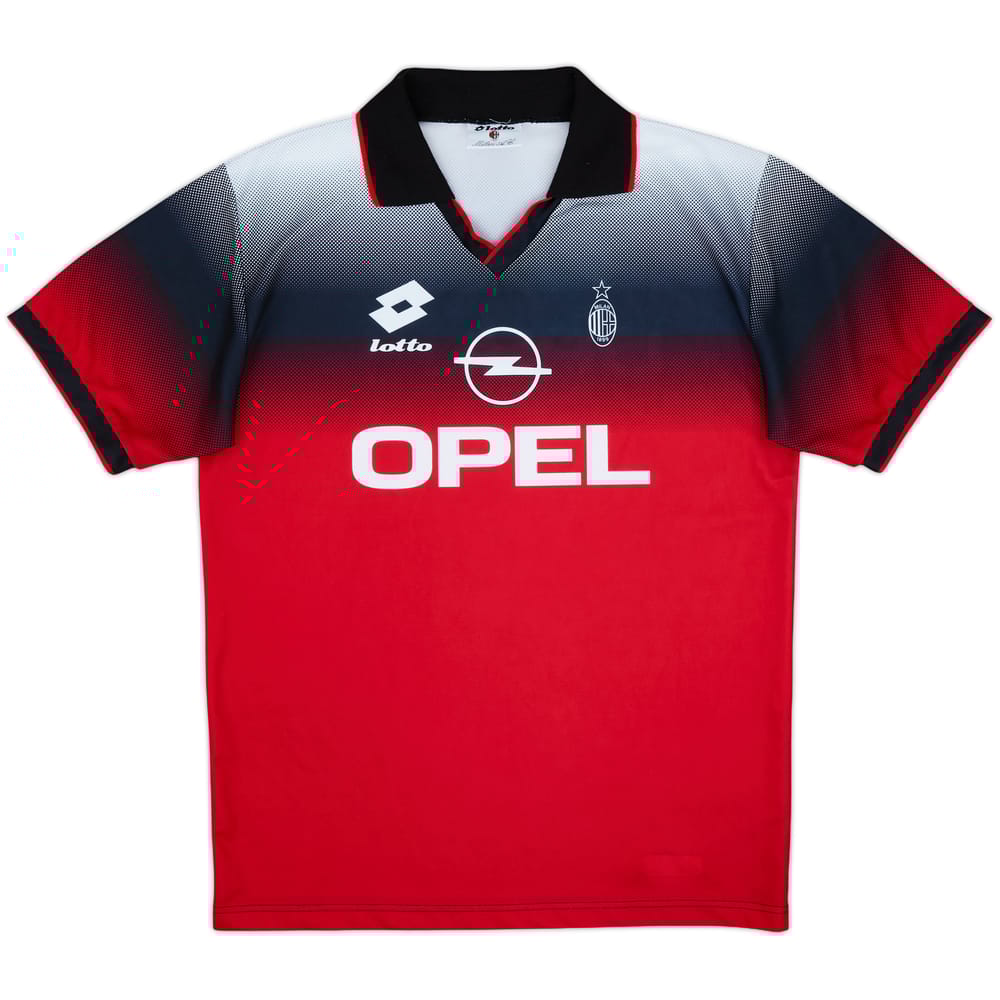 1995-96 AC Milan Lotto Training Shirt - 8/10 - (XL)