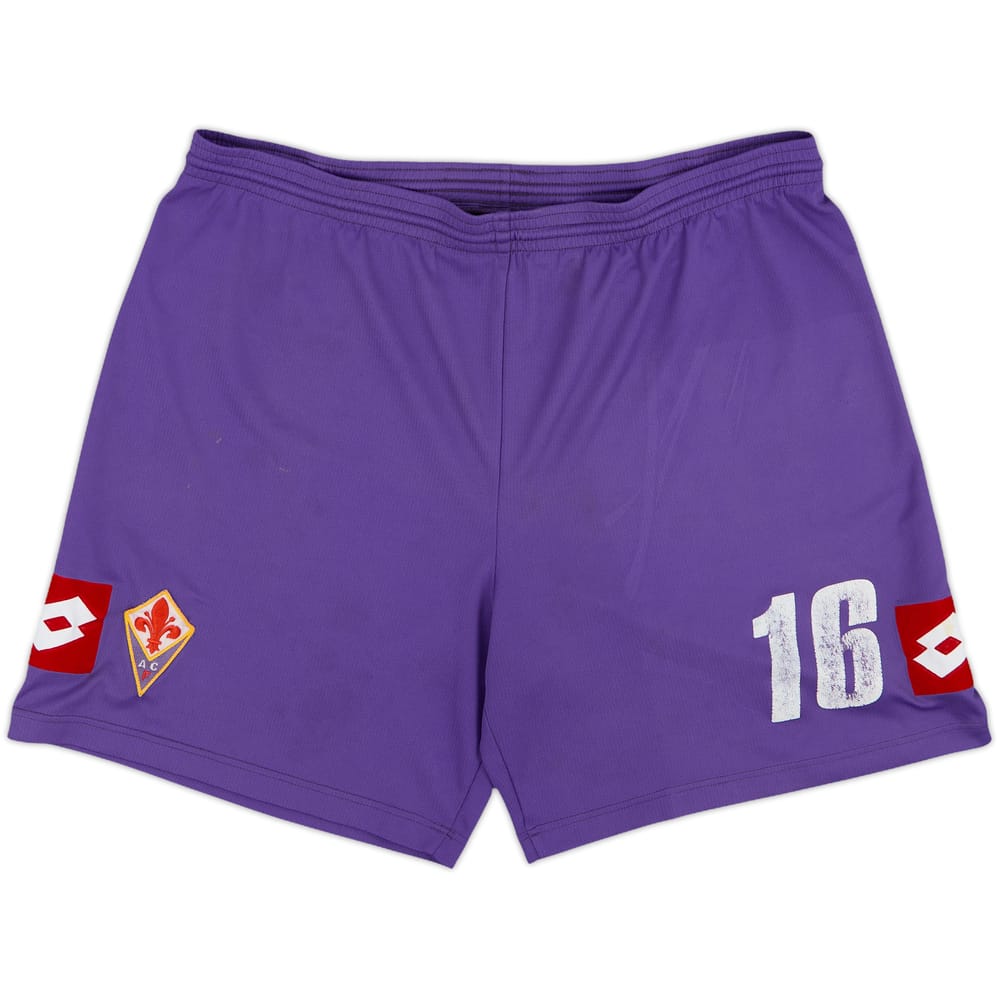 2011-12 Fiorentina Home Shorts #16 - 5/10 - (XL)