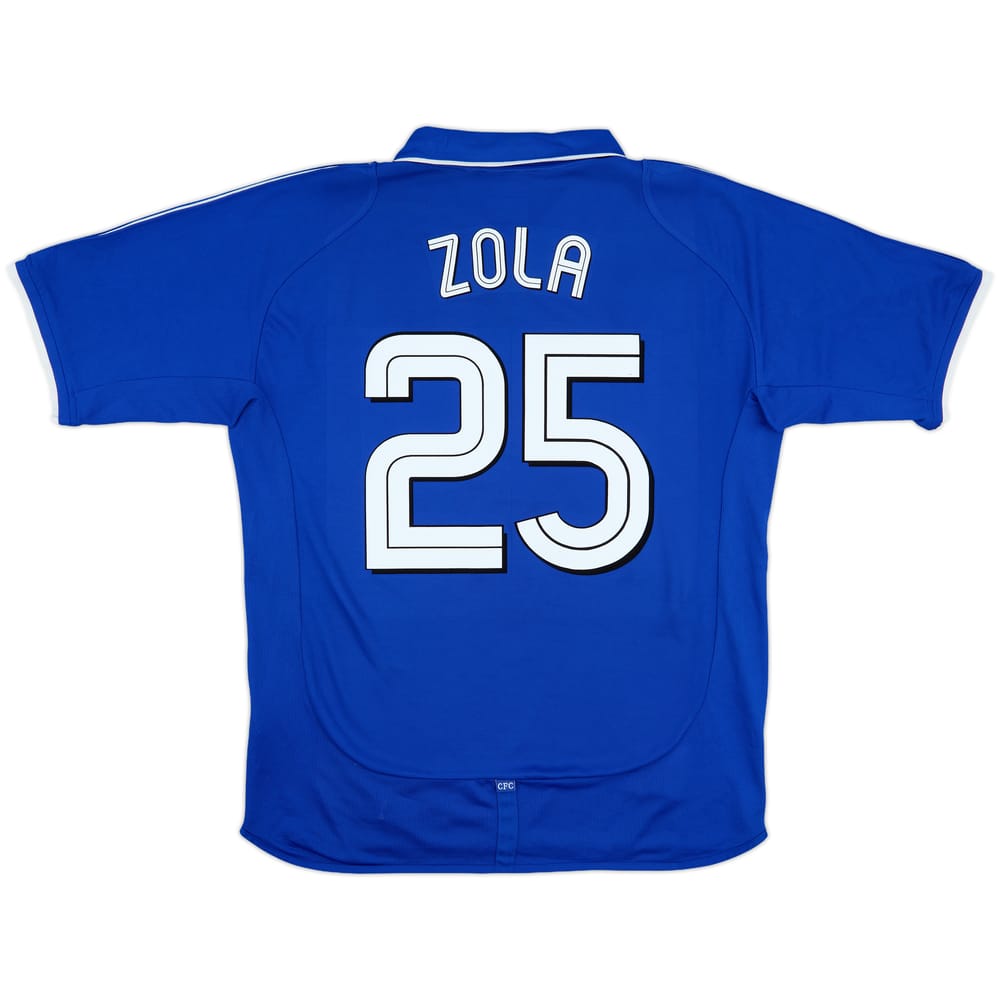 2001-03 Chelsea Home Shirt Zola #25 - 8/10 - (L)