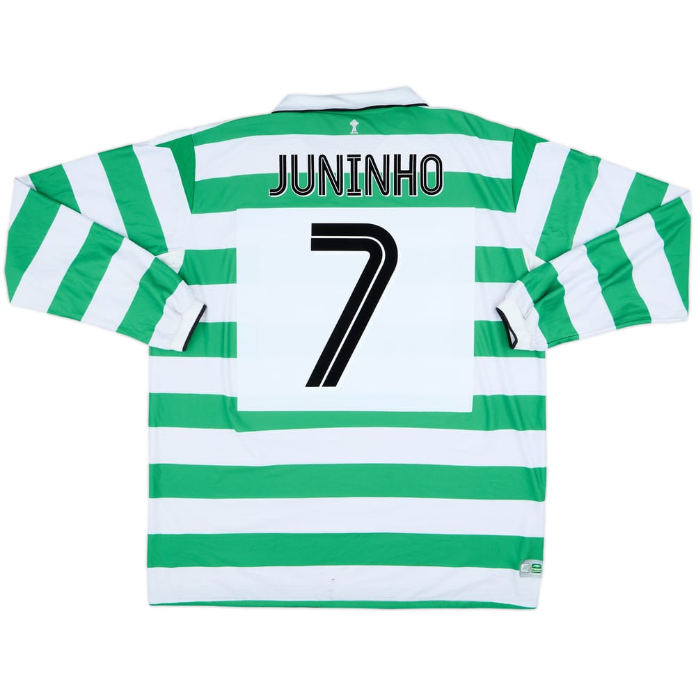 2004-05 Celtic Home L/S Shirt Juninho #7 - 8/10 - (XXL)