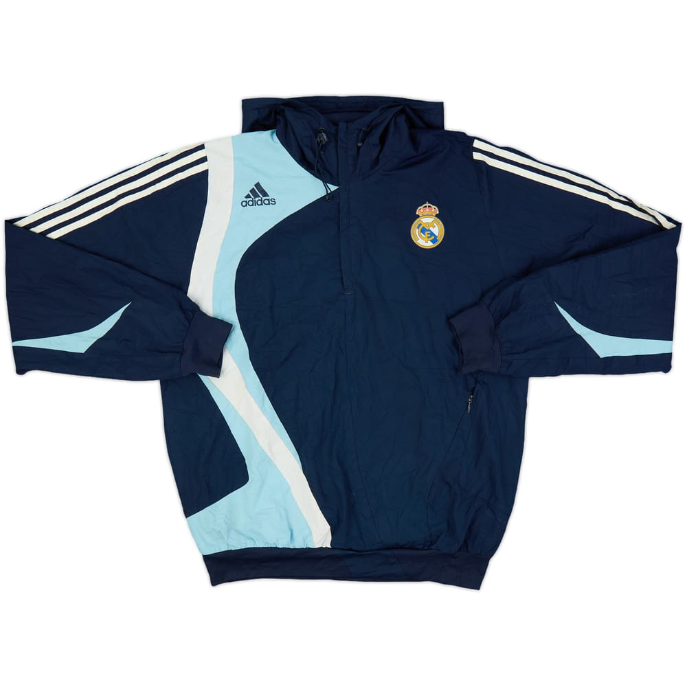 2007-08 Real Madrid adidas Hooded 1/4 Zip Training Top - 5/10 - (L)