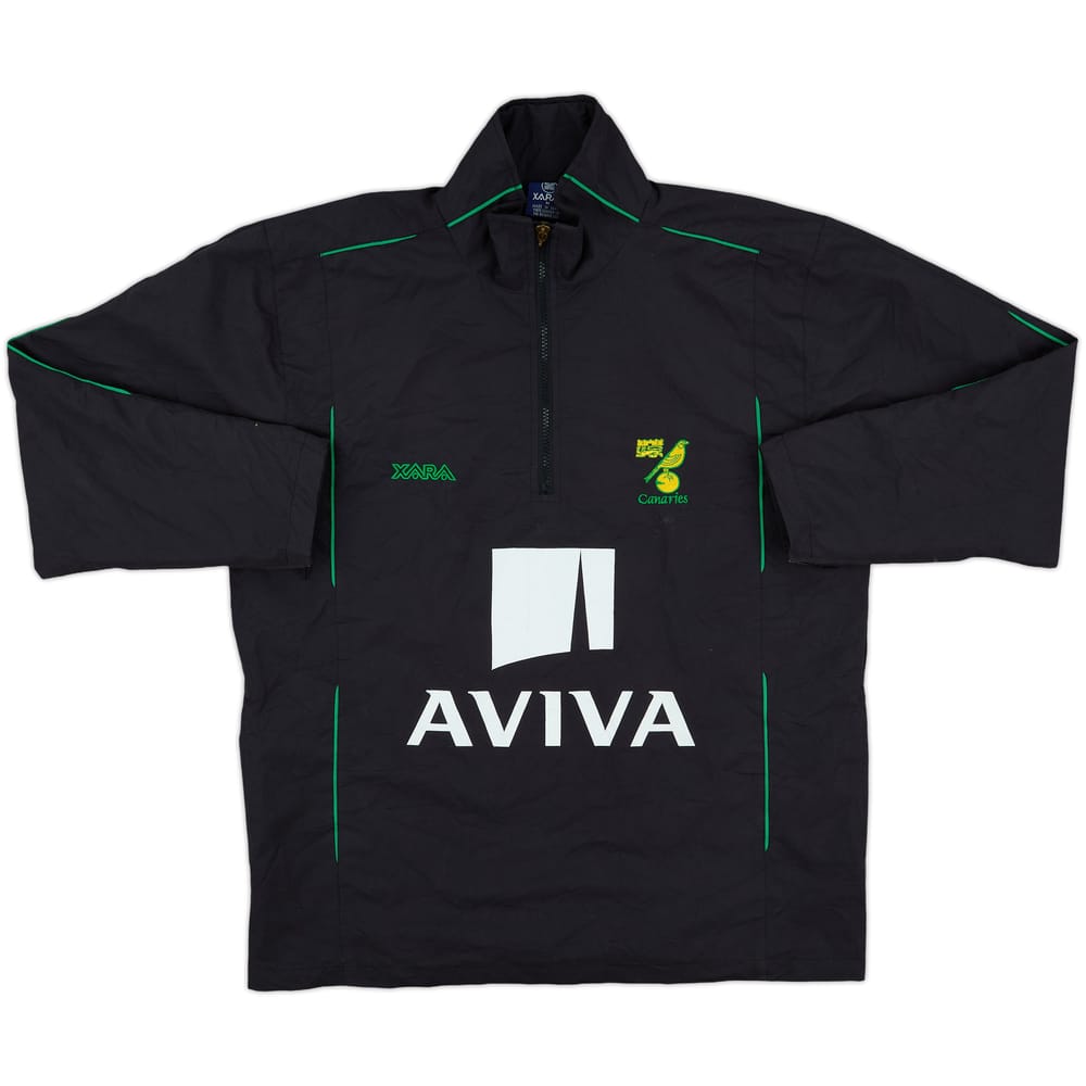 2010-11 Norwich Xara 1/2 Zip Track Top - 8/10 - (M)