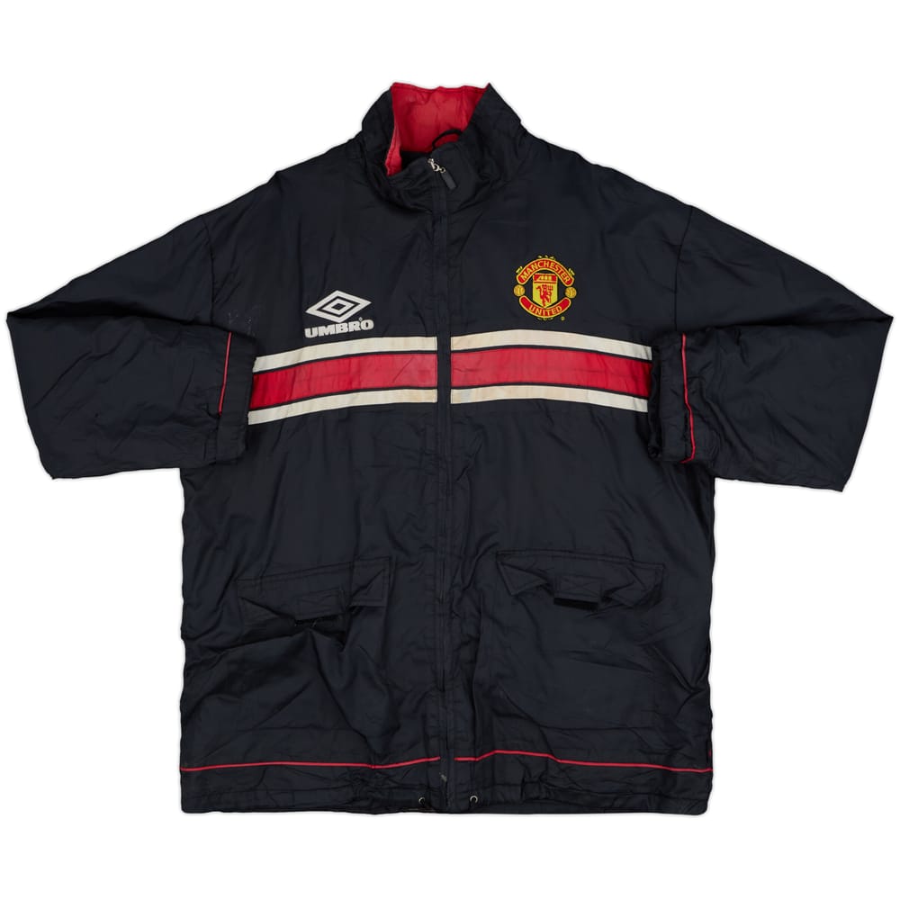1998-99 Manchester United Umbro Padded Bench Coat - 4/10 - (XL)