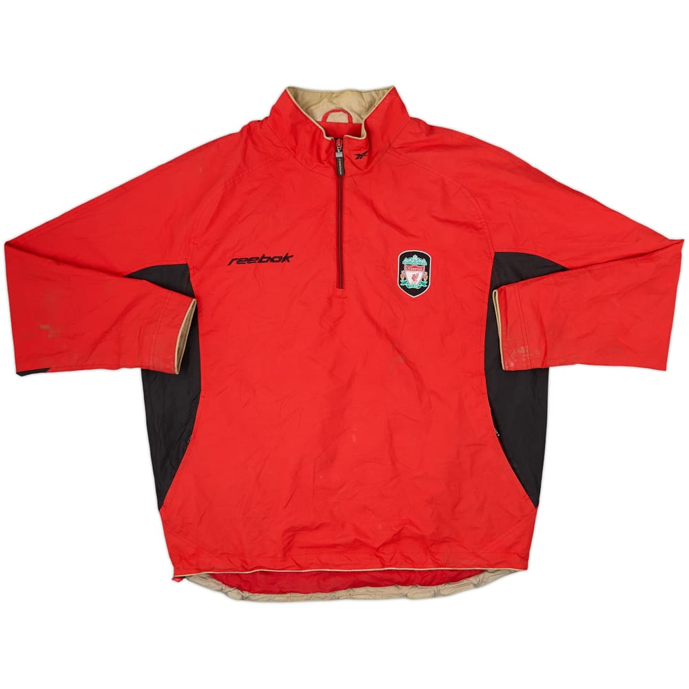 2003-04 Liverpool Reebok 1/4 Zip Training Top - 6/10 - (L)
