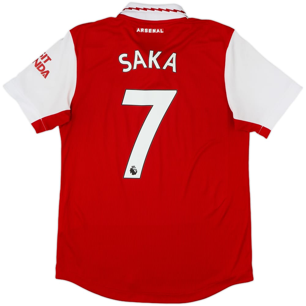2022-23 Arsenal Authentic Home Shirt Saka #7 - 8/10 - (M)