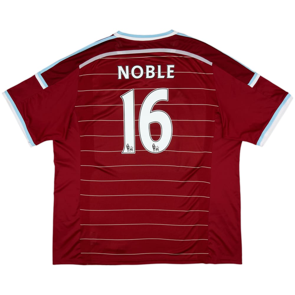 2014-15 West Ham Home Shirt Noble #16 - 8/10 - (XXL)