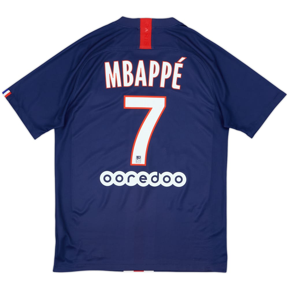2019-20 Paris Saint-Germain Home Shirt Mbappe #7 - 8/10 - (M)