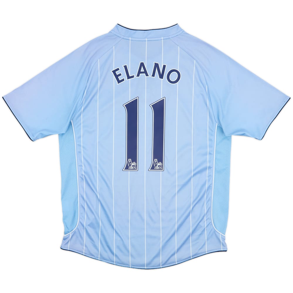 2007-08 Manchester City Home Shirt Elano #11 - 6/10 - (M)