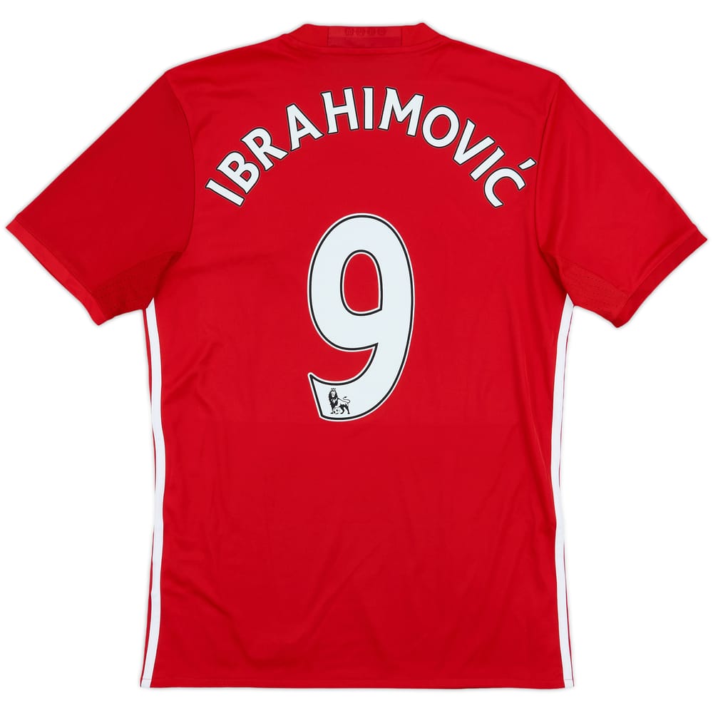 2016-17 Manchester United Home Shirt Ibrahimovic #9 - 8/10 - (S)