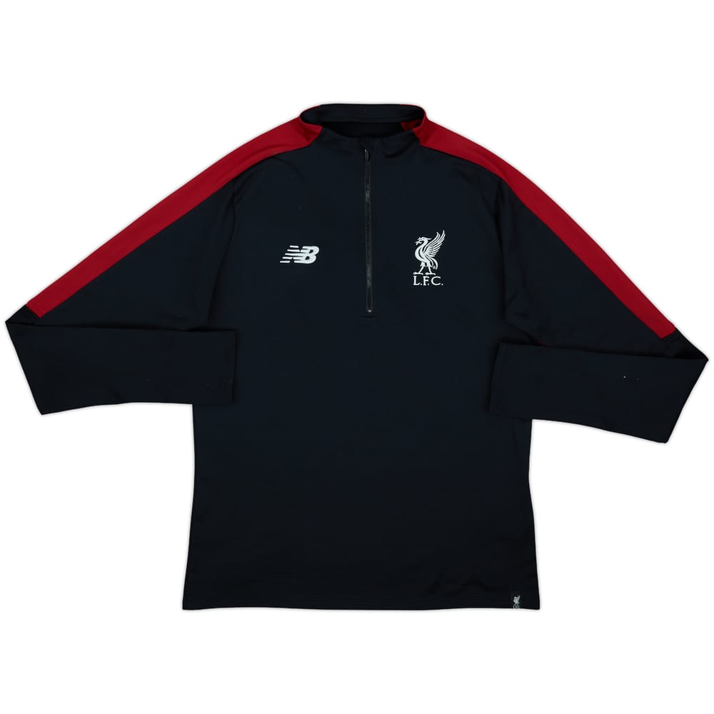 2018-19 Liverpool New Balance 1/4 Zip Drill Top - 9/10 - (M)