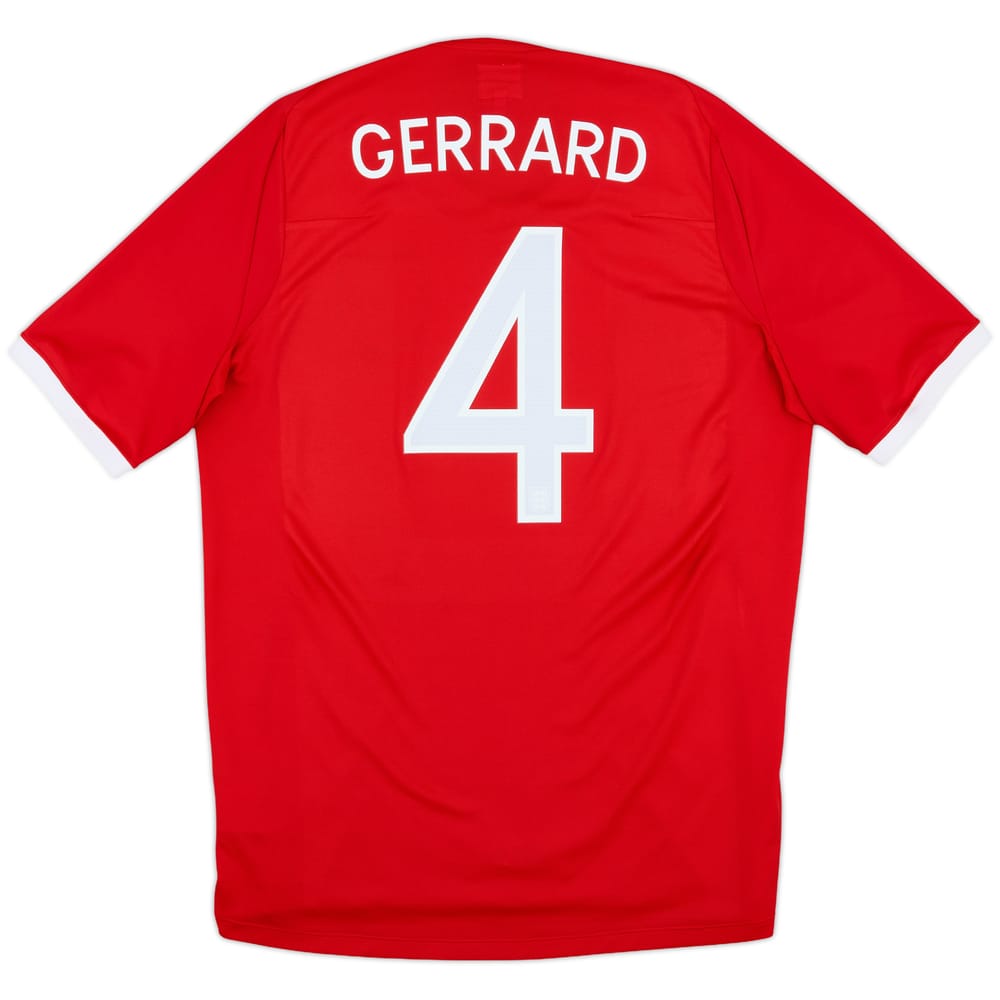 2010-11 England Away Shirt Gerrard #4 - 10/10 - (L)