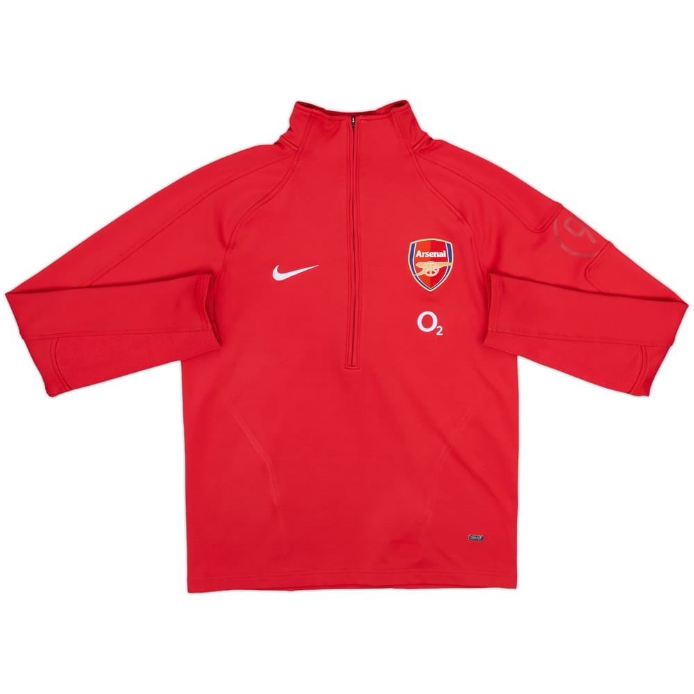 2005-06 Arsenal Nike 1/2 Zip Sweat Top - 8/10 - (M)
