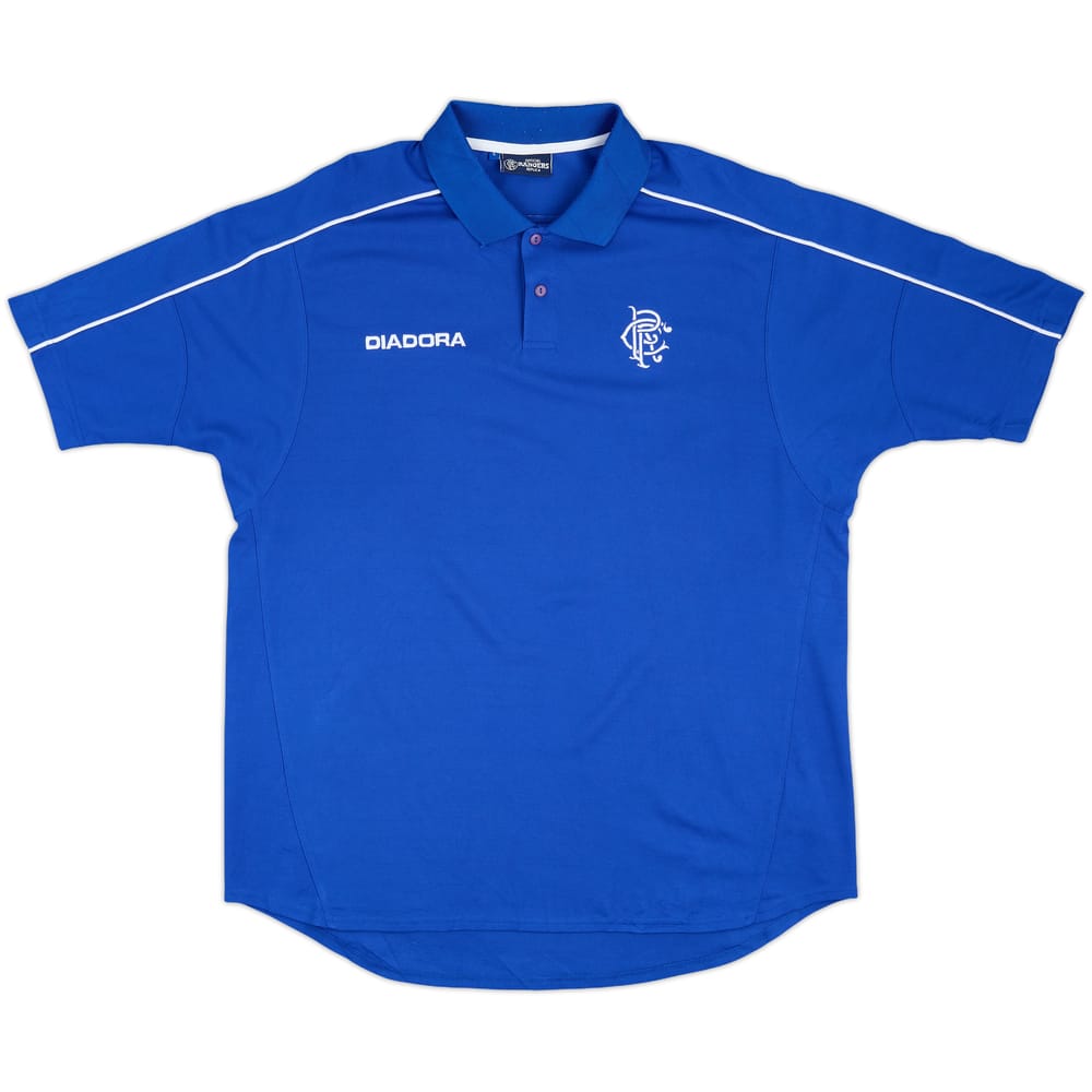 2002-03 Rangers Diadora Polo Shirt - 10/10 - (L)